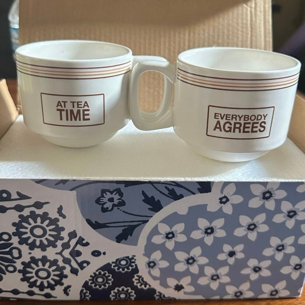 Taylor Swift Midnights Tea Cup Set of 2 At Tea Time Everybody Agrees New In Box